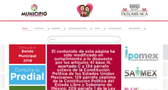 Desktop Screenshot of ixtlahuaca.gob.mx
